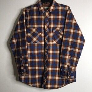 Outdoor exchange button up flannel winter shacket coat jacket size medium